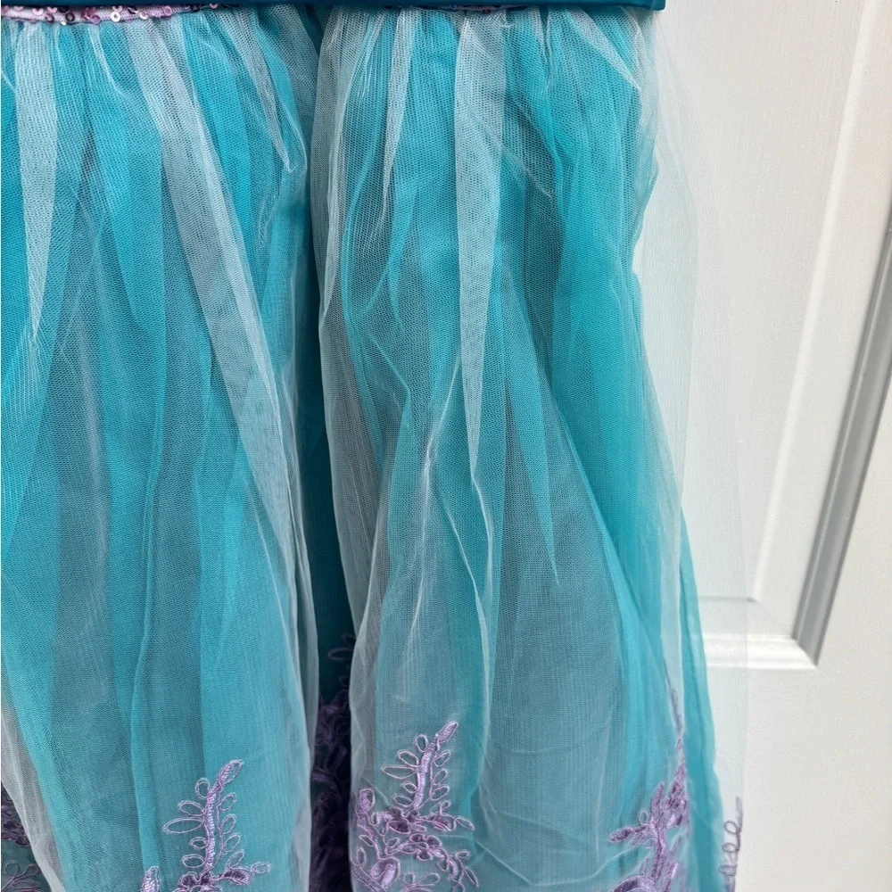 NWOT CUSTOM MADE Girls Size 6 Ariel Little Mermaid Inspire Costume Pretend Dress